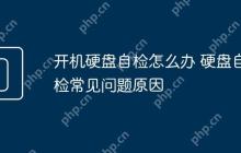 开机硬盘自检怎么办 硬盘自检常见问题原因