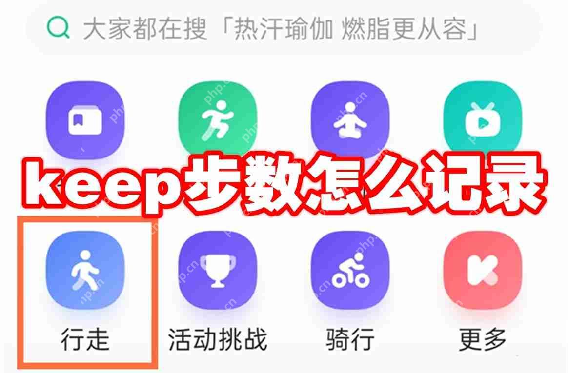 keep步数怎么记录