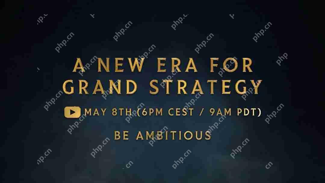 P社预告大战略游戏“代号凯撒” 5月8日正式公布