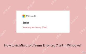 How to fix Microsoft Teams Error tag 7ita9 in Windows?