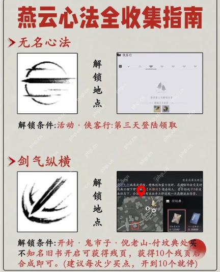 燕云十六声心法全收集指南
