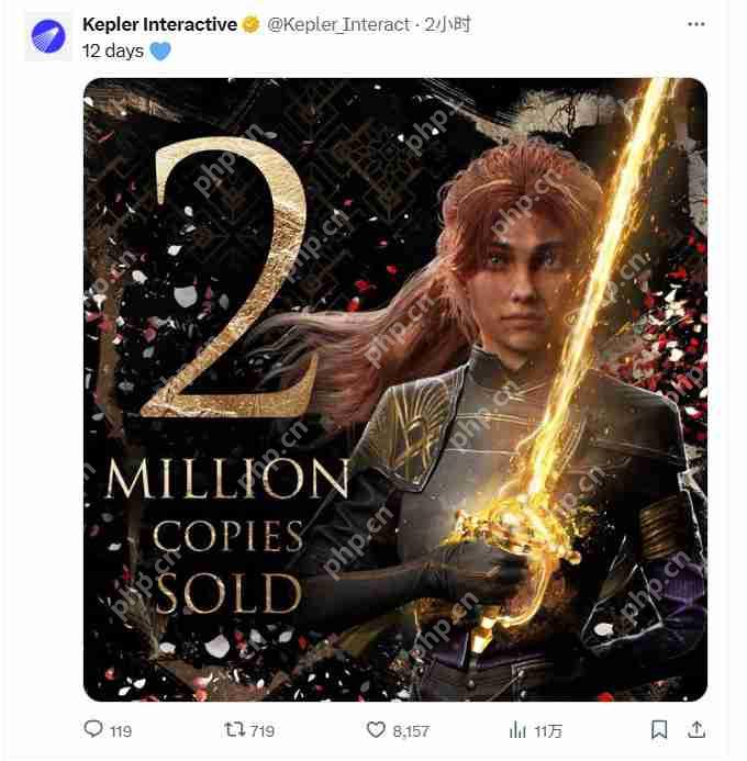 《光与影：33号远征队》发售12天 全球销量超200万套