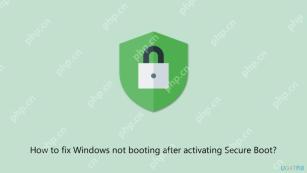 보안 부팅을 활성화 한 후 Windows를 고정하는 방법은 무엇입니까?