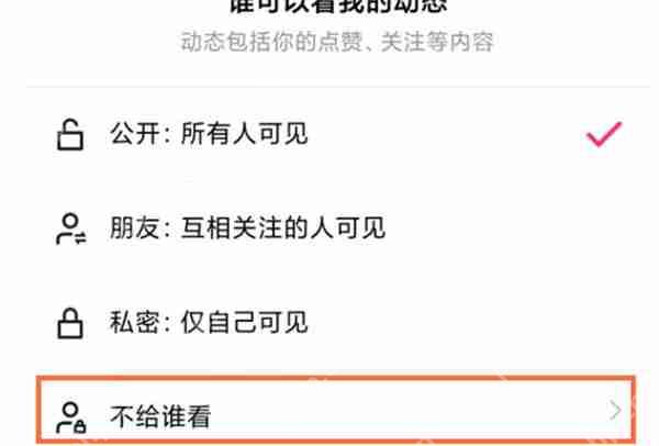 快手怎么设置动态仅自己可见