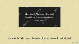 Comment corriger l'erreur 'Microsoft Store est bloquée' dans Windows?
