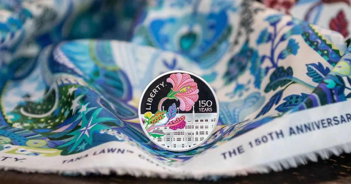 Royal Mint发布限量版5英镑硬币，以顾忌150年流行的英国百货商店Liberty