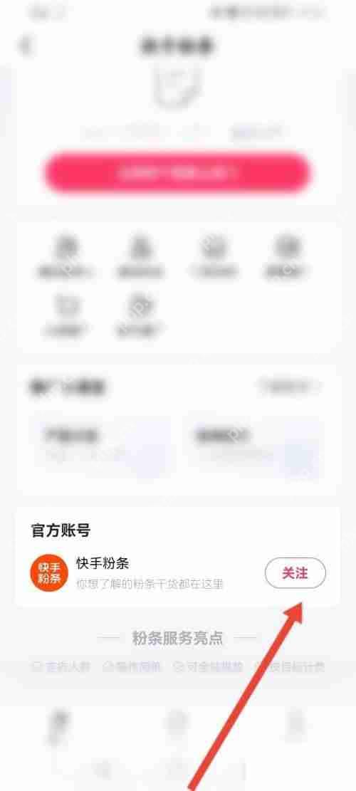 快手怎么关注快手粉条?快手关注快手粉条教程