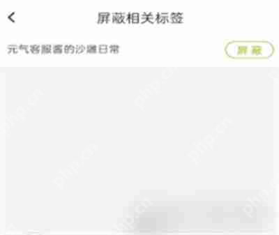 LOFTER怎么屏蔽作品标签