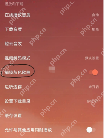 网易云音乐灰色歌曲怎么解锁