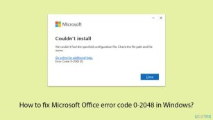 Wie repariere ich Microsoft Office-Fehlercode 0-2048 in Windows?