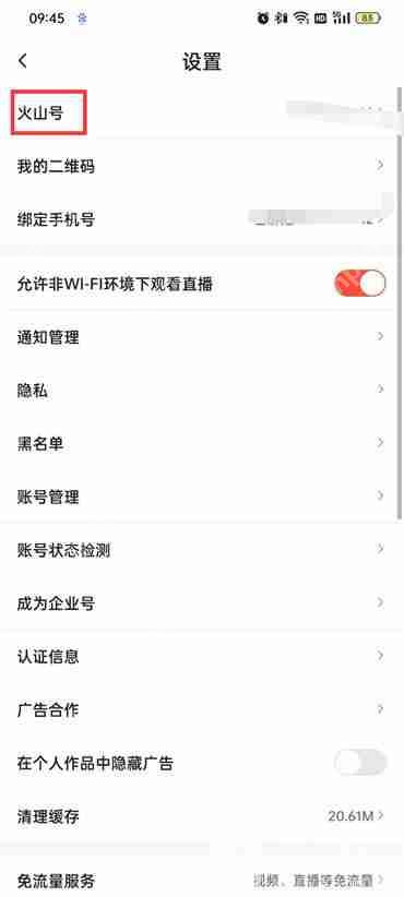 抖音火山版id在哪里看