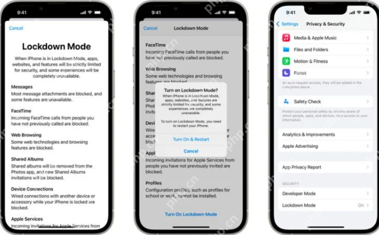 iOS16Lockdown模式怎么开启 - php中文网