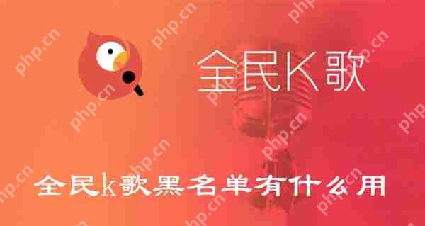 全民k歌黑名单有什么用
