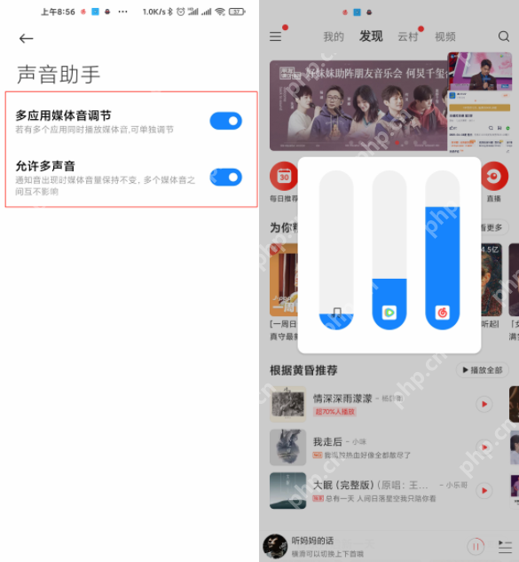 小米11音量单独控制在哪里