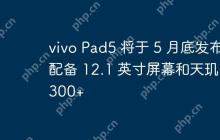 vivo Pad5 将于 5 月底发布 配备 12.1 英寸屏幕和天玑 9300+