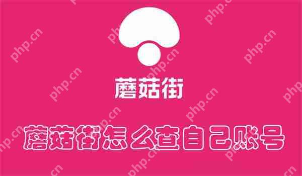 蘑菇街怎么查自己账号