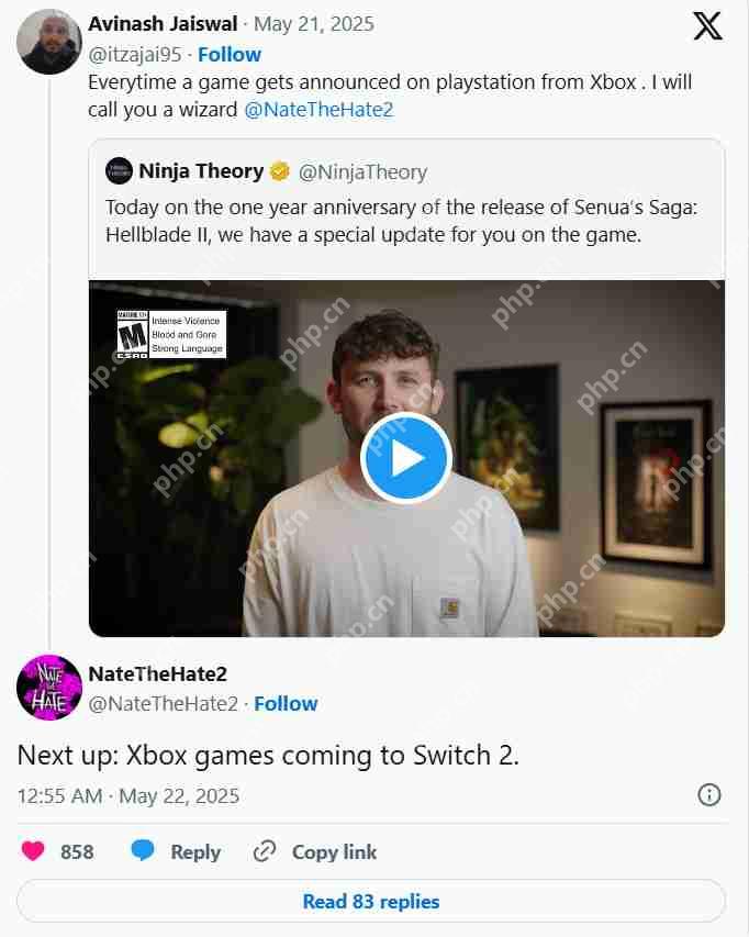 Xbox将有第一方游戏移植到Switch 2 很快将公布