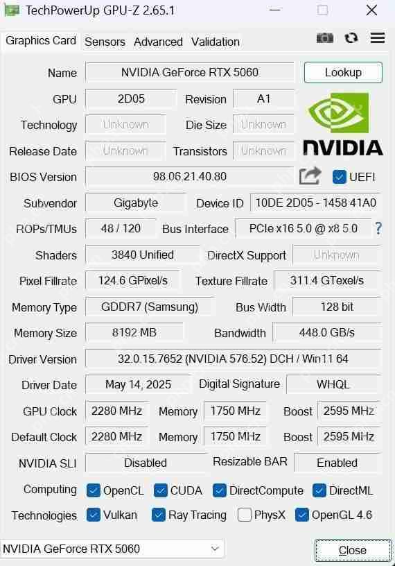  低成本纯白装机方案必选！技嘉 GeForceRTX 5060 AERO OC 8GB 雪鹰首测 