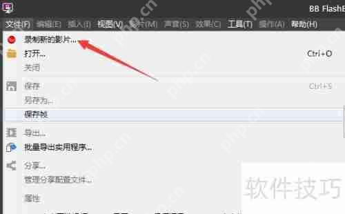 BB FlashBack录像机从摄像头捕获视频帧数教程