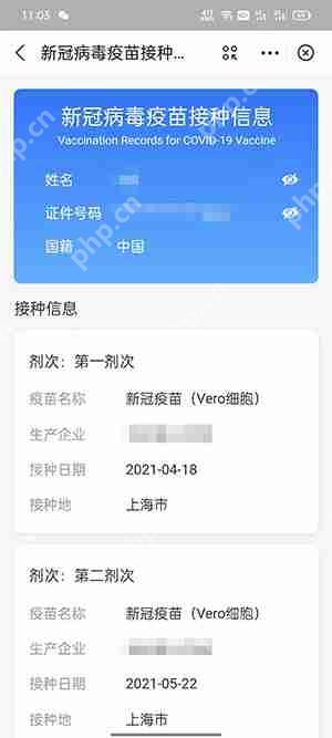 支付宝新冠疫苗接种凭证怎么看