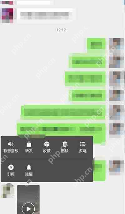 微信怎么在播放视频之前把视频静音