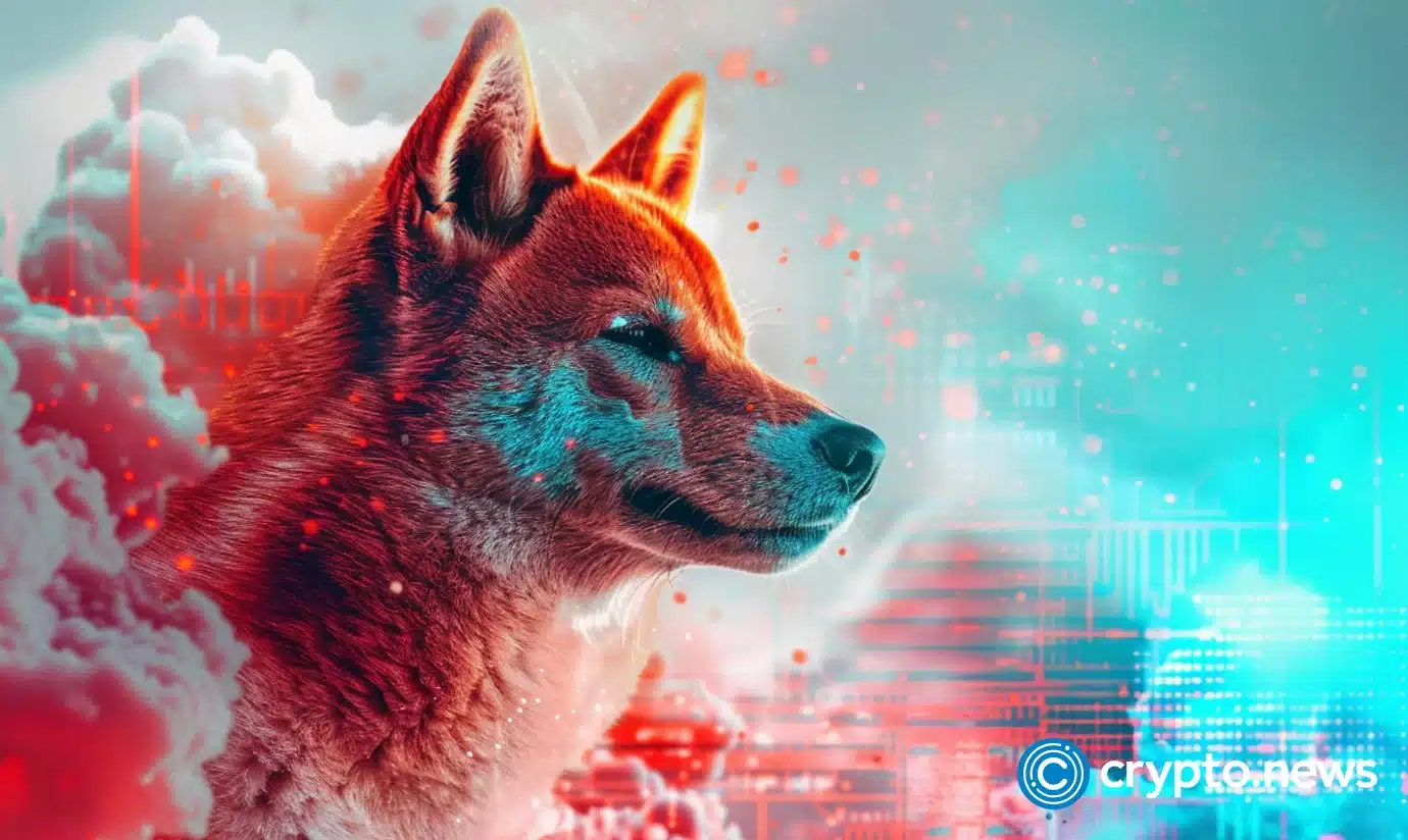 Dogecoin（Doge）的价钱仍处于严实范围内，11月份的最高点低53％，但诞生的杯子妥协决图案的点最终飙升至0.8630好意思元及以后。
