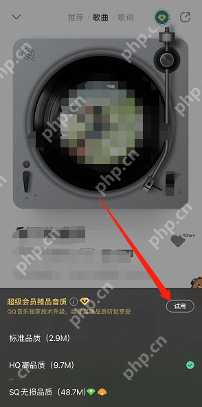 QQ音乐臻品音质怎么开启