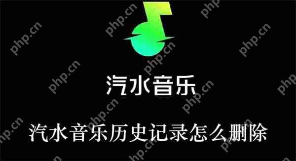 汽水音乐历史记录怎么删除