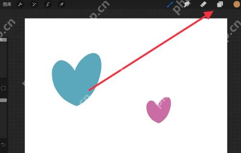 Procreate怎么多选图层移动