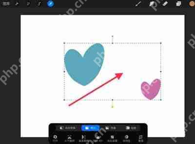 Procreate怎么多选图层移动