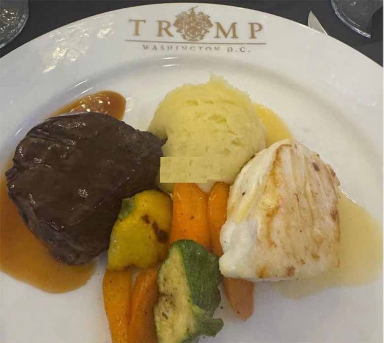 川普Meme币Trump晚宴牛排照曝光！TikTok网红：饿肚子离开