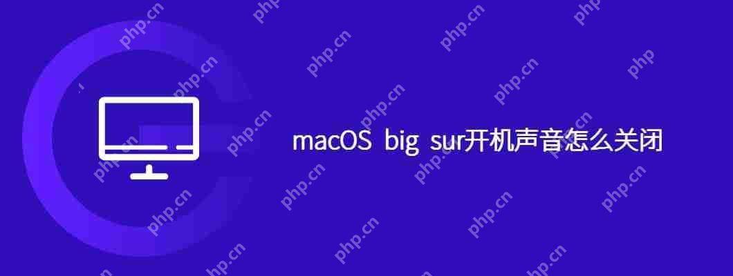 macos big sur开机声音怎么关闭