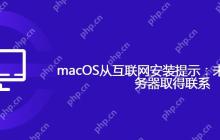 macOS从互联网安装提示：未能与恢复服务器取得联系