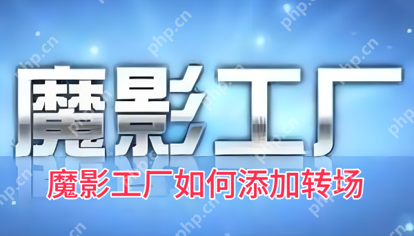 魔影工厂如何添加转场?魔影工厂添加转场的操作方法