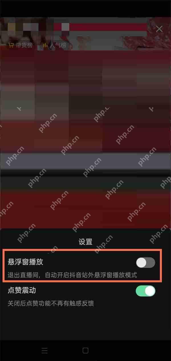 抖音直播小窗口播放在哪