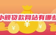 小额贷款网站有哪些？盘点十大正规小额贷款网站（1万额度+日息0.02%）