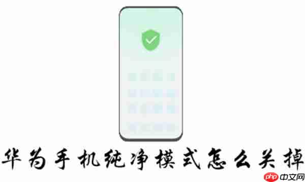 华为手机纯净模式怎么关掉