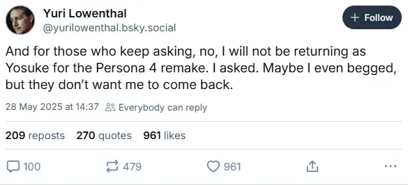 原配音无法回归 《女神异闻录4重制版》确认开发中