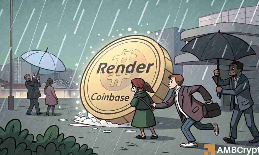 尽管从Coinbase启航，RNDR仍捏有高于4.20好意思元的要道撑捏水平