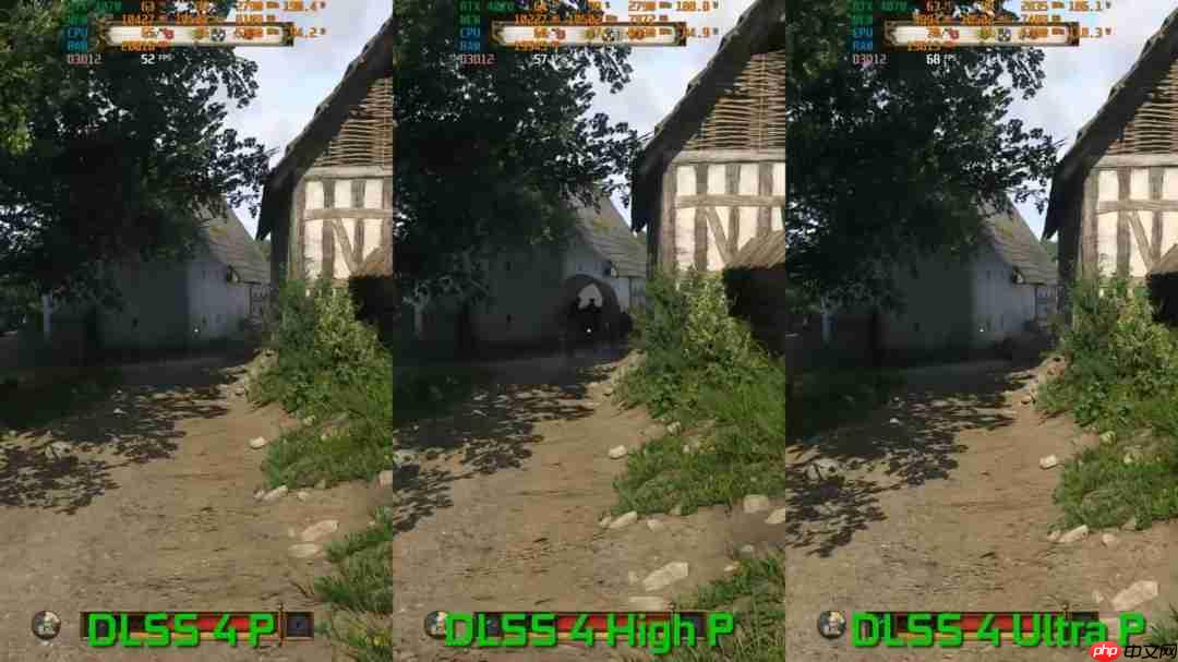 DLSS 4新的高性能模式测试 帧数更高、画质几乎没影响