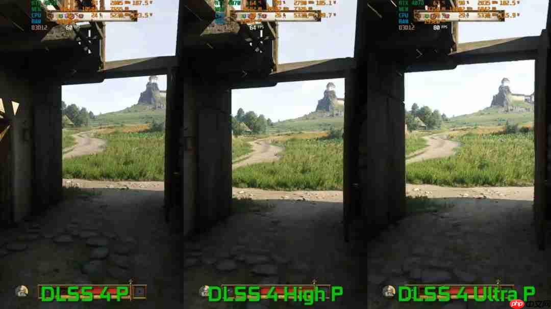 DLSS 4新的高性能模式测试 帧数更高、画质几乎没影响