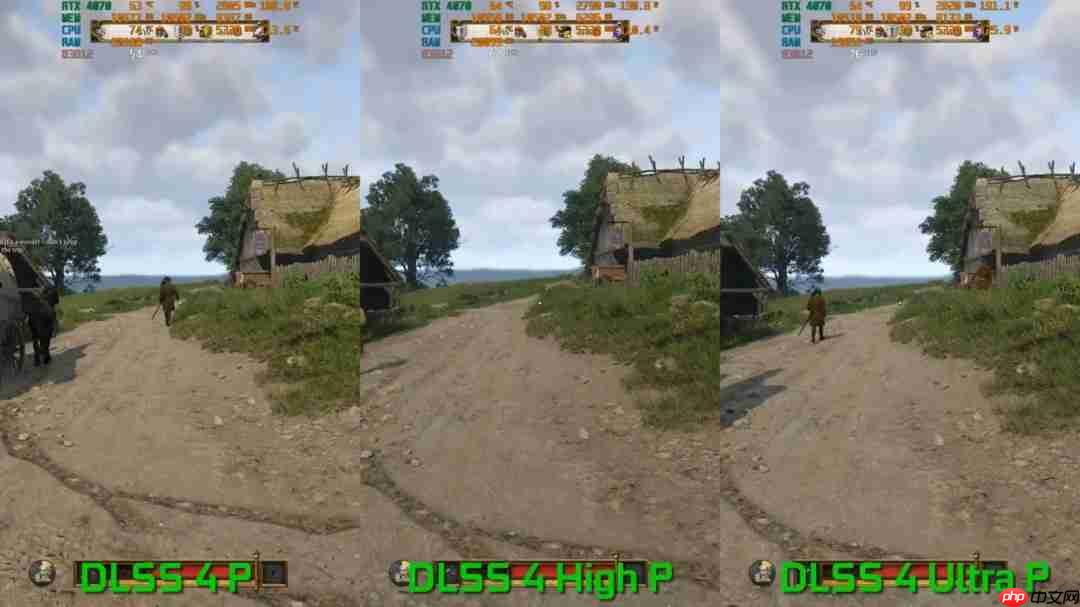 DLSS 4新的高性能模式测试 帧数更高、画质几乎没影响