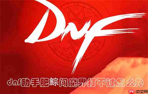 dnf助手肥鯮闯魔界打不过怎么办