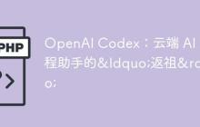 OpenAI Codex：云端 AI 编程助手的&ldquo;返祖&rdquo;