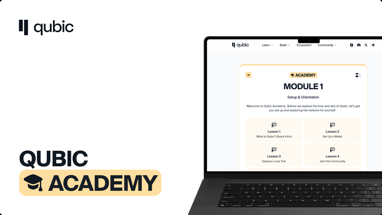 Qubic推出了Qubic Academy V1，一个自定过程的教化平台