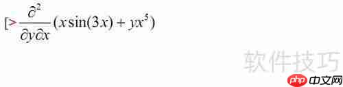 如何使用Maple进行基础微分运算