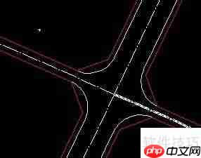 飞时达CAD中道路交叉口的修改方法