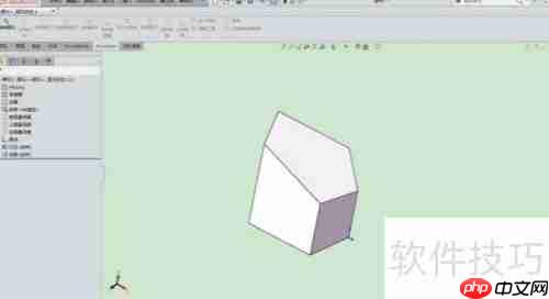 SolidWorks中将实体转换为钣金并展开的方法