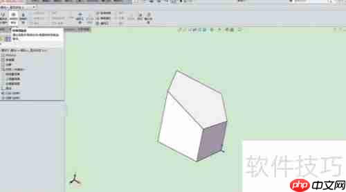 SolidWorks中将实体转换为钣金并展开的方法