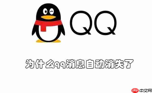 为什么qq消息自动消失了